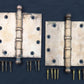 2 Pairs available 5"x5" Antique Vintage Old Reclaimed Salvaged "Stanley" SW Steel Bronze Ball Bearing Exterior Entry Door Hinges