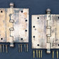 2 Pairs available 5"x5" Antique Vintage Old Reclaimed Salvaged "Stanley" SW Steel Bronze Ball Bearing Exterior Entry Door Hinges