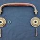HEAVY! 10" Antique Vintage Old Reclaimed Salvaged Federal Style SOLID Cast Bronze Entry Exterior Door Handle Pull