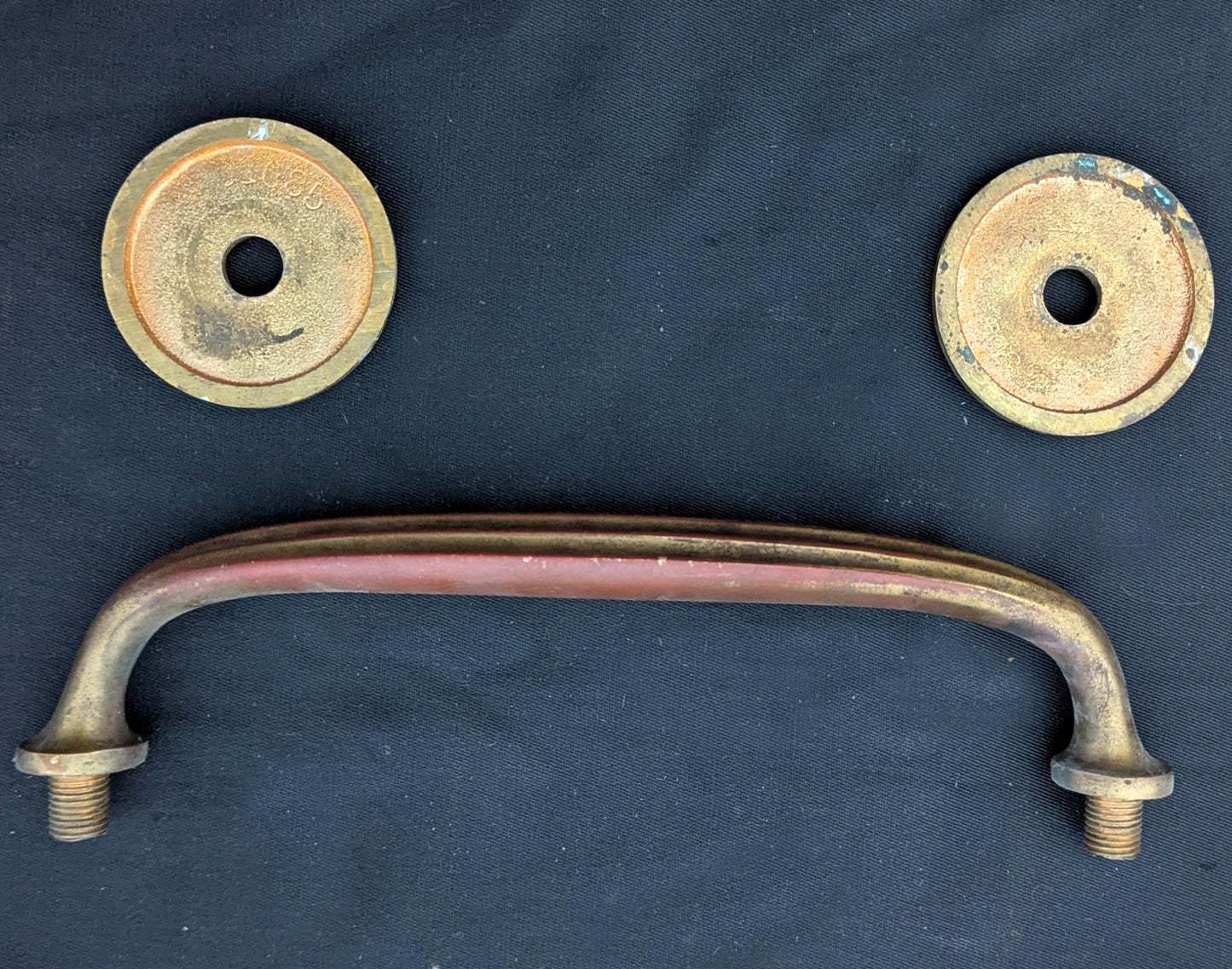 HEAVY! 10" Antique Vintage Old Reclaimed Salvaged Federal Style SOLID Cast Bronze Entry Exterior Door Handle Pull