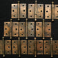 5 available CLEAN 3-Knuckle Pair 3"x3" Antique Vintage Old Reclaimed Salvaged Copper Steel Interior Door Hinges
