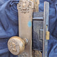 Antique Vintage Old Salvaged Reclaimed Yale Knights of Pythias Exterior Entry Door Set SOLID Bronze Brass Knob Plate Lock Lockset Key Neo Classical