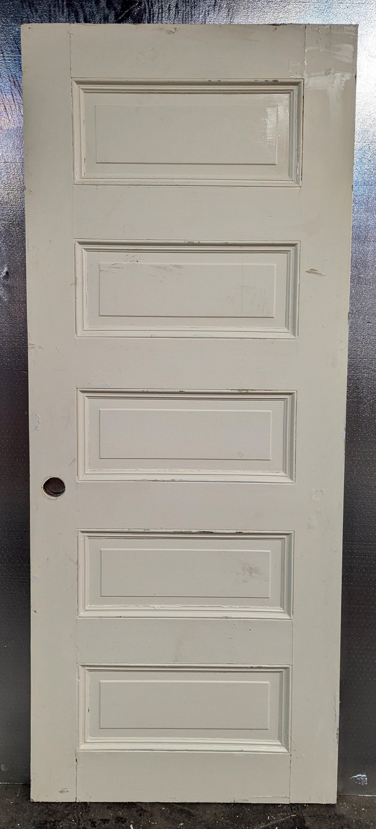 3 available 32"x79" Antique Vintage Old Reclaimed Salvaged Interior SOLID Wood Wooden Room Doors 5 Raised Ladder Panels