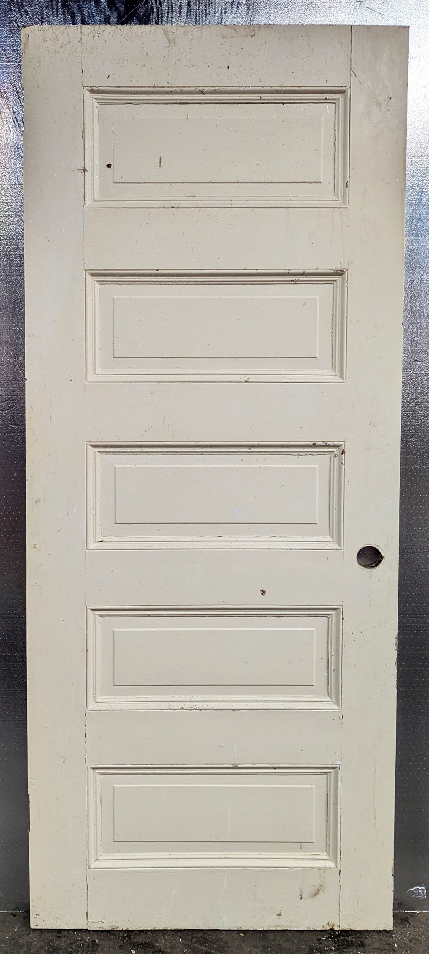 3 available 32"x79" Antique Vintage Old Reclaimed Salvaged Interior SOLID Wood Wooden Room Doors 5 Raised Ladder Panels