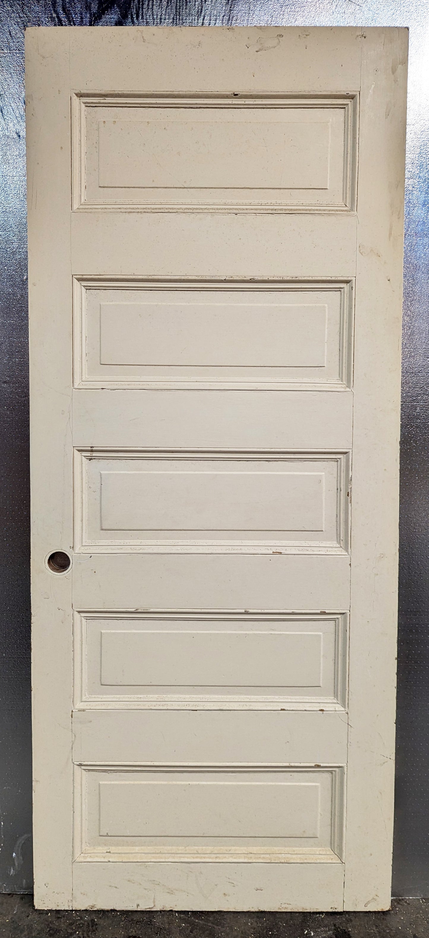 3 available 32"x79" Antique Vintage Old Reclaimed Salvaged Interior SOLID Wood Wooden Room Doors 5 Raised Ladder Panels