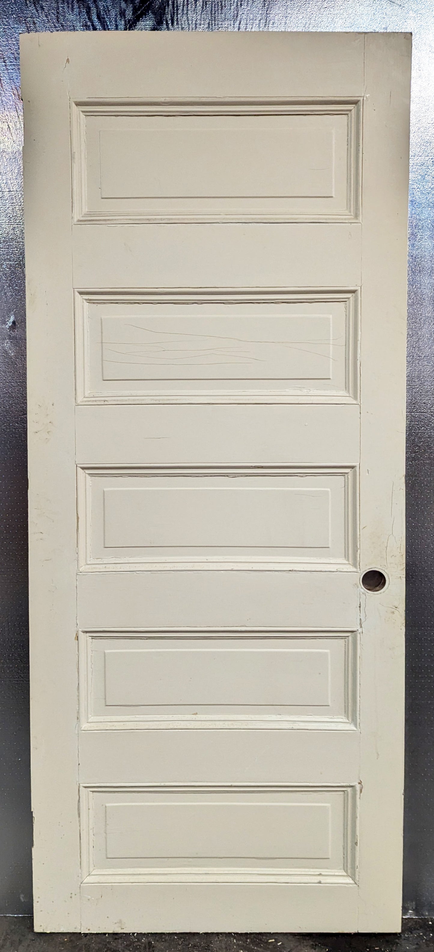 3 available 32"x79" Antique Vintage Old Reclaimed Salvaged Interior SOLID Wood Wooden Room Doors 5 Raised Ladder Panels