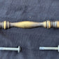 5 available Vintage New Old Stock Amerock Allison Franciscan Bar Dresser Drawer Pull Cabinet Door Handle Antique Brass Finish