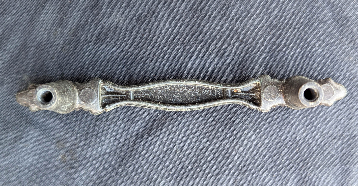 5 available Vintage New Old Stock Amerock Allison Franciscan Bar Dresser Drawer Pull Cabinet Door Handle Antique Brass Finish