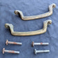 3 Pair available Vintage Old Salvaged Reclaimed Cast Metal Alloy Bar Dresser Drawer Pull Cabinet Door Handle Antique Brass Finish