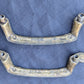 3 Pair available Vintage Old Salvaged Reclaimed Cast Metal Alloy Bar Dresser Drawer Pull Cabinet Door Handle Antique Brass Finish