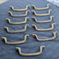3 Pair available Vintage Old Salvaged Reclaimed Cast Metal Alloy Bar Dresser Drawer Pull Cabinet Door Handle Antique Brass Finish