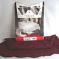 Vintage Black-Tie Collection Round Elegant Tablecloth Woven Nottingham Scranton Lace Co Perma Press Deep Burgundy 70” D- NOS-Made in USA