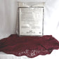 Vintage Black-Tie Collection Round Elegant Tablecloth Woven Nottingham Scranton Lace Co Perma Press Deep Burgundy 70” D- NOS-Made in USA
