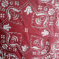 Vintage Black-Tie Collection Round Elegant Tablecloth Woven Nottingham Scranton Lace Co Perma Press Deep Burgundy 70” D- NOS-Made in USA