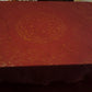 Vintage Black-Tie Collection Round Elegant Tablecloth Woven Nottingham Scranton Lace Co Perma Press Deep Burgundy 70” D- NOS-Made in USA
