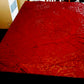 Vintage Black-Tie Collection Round Elegant Tablecloth Woven Nottingham Scranton Lace Co Perma Press Deep Burgundy 70” D- NOS-Made in USA