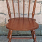 Antique Vintage Old Reclaimed Salvaged SOLID Maple Wood Wooden Side Dining Desk Windsor Chair Arched Spindle Back