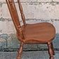 Antique Vintage Old Reclaimed Salvaged SOLID Maple Wood Wooden Side Dining Desk Windsor Chair Arched Spindle Back