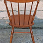 Antique Vintage Old Reclaimed Salvaged SOLID Maple Wood Wooden Side Dining Desk Windsor Chair Arched Spindle Back