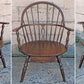 Antique Vintage Old Reclaimed Salvaged Hale SOLID Maple Wood Wooden Side Dining Accent Writing School Desk Windsor Chair Arched Spindle Back