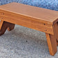Small Vintage Antique Old Handcrafted Handmade Solid Wood Wooden Table Foot Step Stool Plant Stand Side Accent Chair Seat Garden Bench