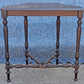 Antique Vintage Old DISTRESSED Victorian Reclaimed Salvaged Solid Wood Wooden Serpentine Side Console Hall Accent End Nightstand Shelf Table