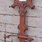 Antique Vintage Old Reclaimed Salvaged Victorian Eastlake SOLID Walnut Wood Wooden Hall Tree Coat Hanger Umbrella Stand Rack Hook Mirror