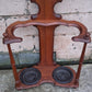 Antique Vintage Old Reclaimed Salvaged Victorian Eastlake SOLID Walnut Wood Wooden Hall Tree Coat Hanger Umbrella Stand Rack Hook Mirror