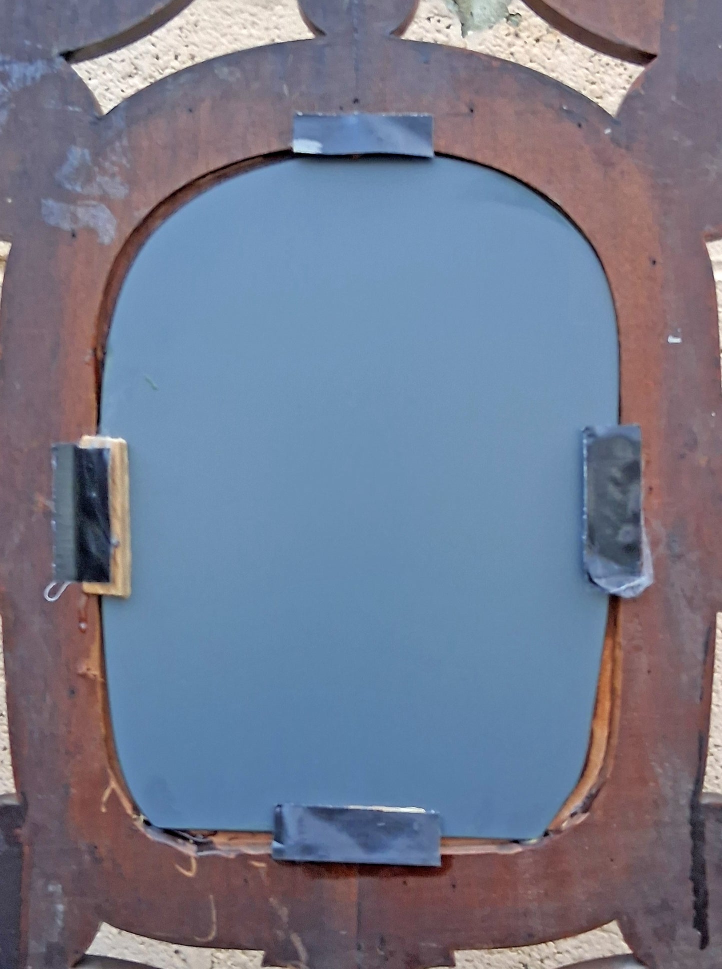 Antique Vintage Old Reclaimed Salvaged Victorian Eastlake SOLID Walnut Wood Wooden Hall Tree Coat Hanger Umbrella Stand Rack Hook Mirror