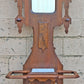 Antique Vintage Old Reclaimed Salvaged Victorian Eastlake SOLID Walnut Wooden Marble Hall Tree Coat Hanger Umbrella Stand Rack Hook Mirror