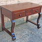 Antique Vintage Old Reclaimed Salvaged Victorian Solid Mahogany Wood Wooden Writing Office Studio Bureau Desk Work Table Secretary