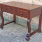 Antique Vintage Old Reclaimed Salvaged Victorian Solid Mahogany Wood Wooden Writing Office Studio Bureau Desk Work Table Secretary