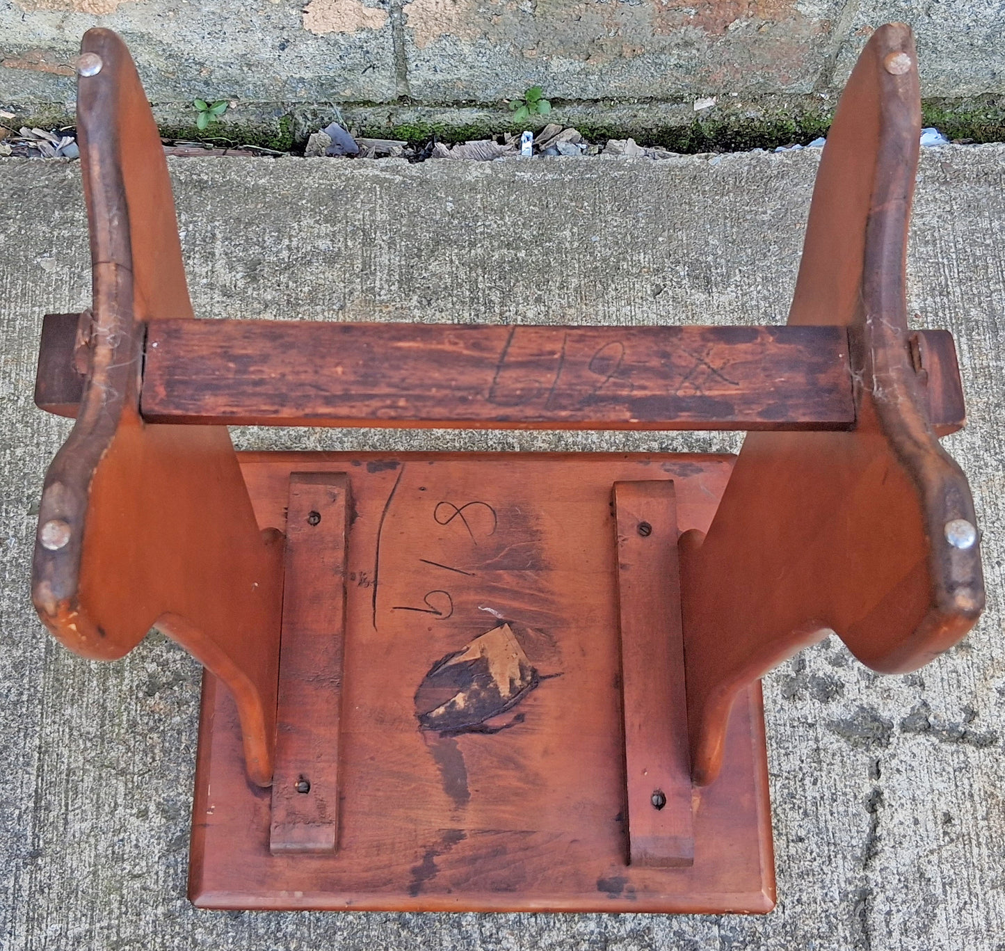 Antique Vintage Old Reclaimed Salvaged SOLID Carved Maple Wood Wooden Neo-Classical Side End Hall Accent Foyer Sofa Lamp Table Stand