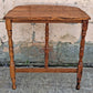 Antique Vintage Old Reclaimed Salvaged Victorian Solid Wood Wooden Console Half Round Semi Circle Lamp End Side Pedestal Table Plant Stand