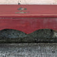 Vintage Antique Old Homemade Handmade Solid Wood Wooden Table Foot Step Stool Plant Stand Side Accent Chair Seat Garden Bench Painted