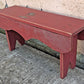 Vintage Antique Old Homemade Handmade Solid Wood Wooden Table Foot Step Stool Plant Stand Side Accent Chair Seat Garden Bench Painted