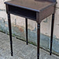 Antique Vintage Old Reclaimed Salvaged SOLID Walnut Wood Wooden Nightstand Side End Accent Table Cabinet Storage Kitchen Writing Desk