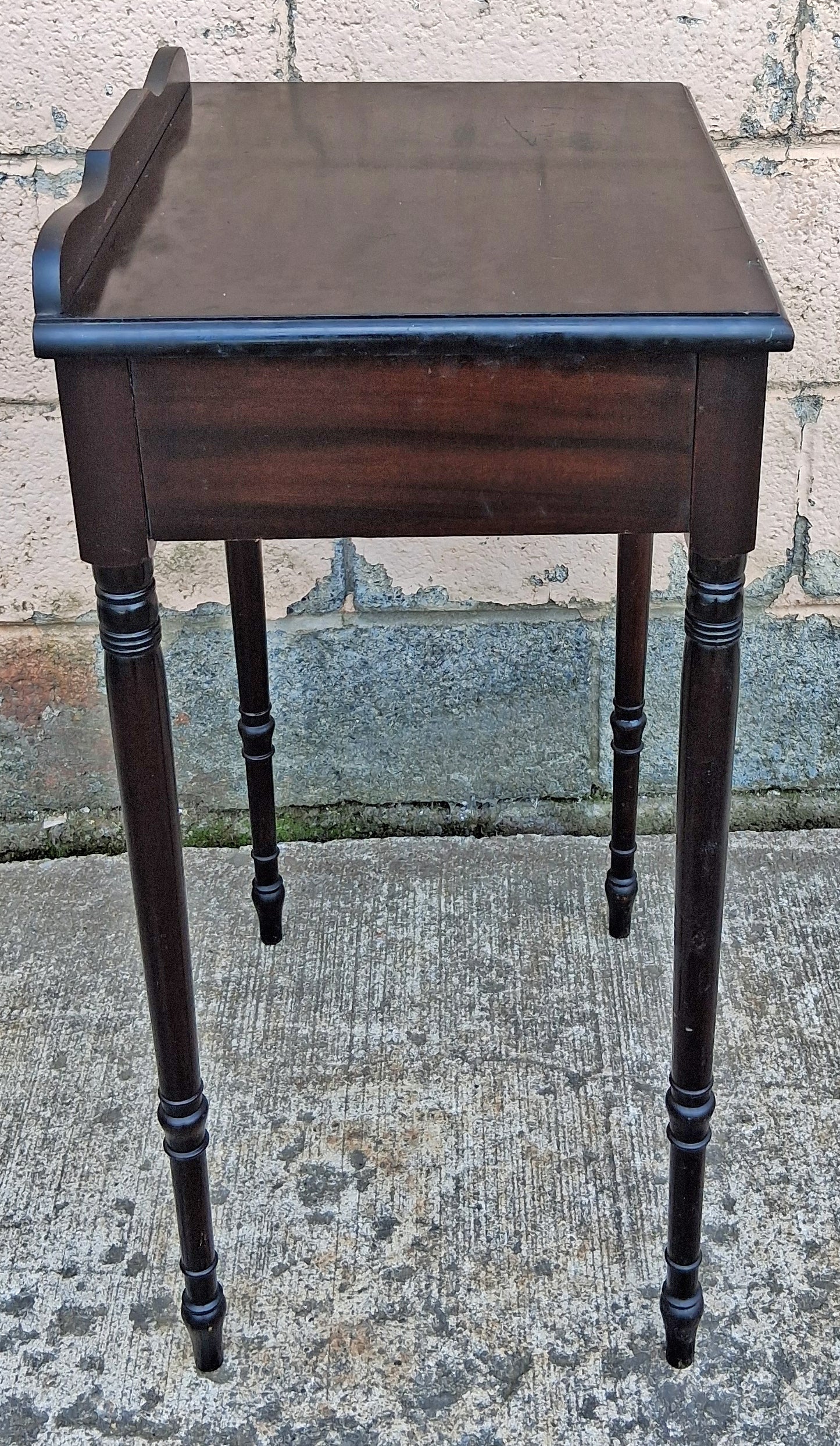 Antique Vintage Old Reclaimed Salvaged SOLID Walnut Wood Wooden Nightstand Side End Accent Table Cabinet Storage Kitchen Writing Desk