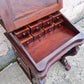 Antique Vintage Old Reclaimed Salvaged Solid Mahogany Wood Wooden Slant Front Secretary Davenport Desk Writing Table Drawers