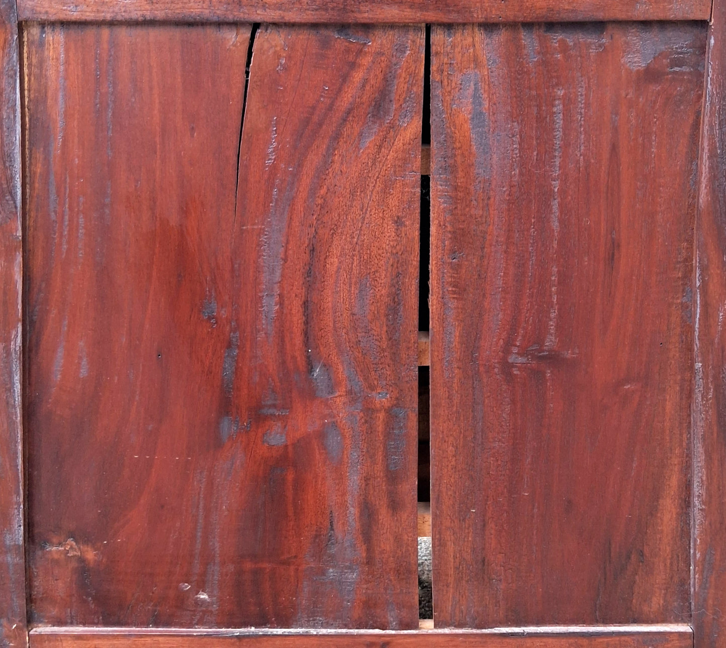 Antique Vintage Old Reclaimed Salvaged Solid Mahogany Wood Wooden Slant Front Secretary Davenport Desk Writing Table Drawers