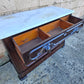 Antique Vintage Old Victorian Eastlake Style Reclaimed Salvaged Solid Wood Wooden Marble Top Slab Dresser Server Chest of Drawers