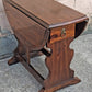 Vintage Antique Old SOLID Knotty Pine Wood Wooden Drop Down Leaf Pembroke Butterfly End Accent Side Lamp Table Shelf Nightstand
