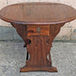 Vintage Antique Old SOLID Knotty Pine Wood Wooden Drop Down Leaf Pembroke Butterfly End Accent Side Lamp Table Shelf Nightstand