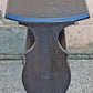 Antique Vintage Victorian Old Reclaimed Salvaged SOLID Wood Wooden Carved Side End Hall Accent Sofa Serpentine Table Plant Lamp Stand