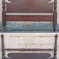 Antique Vintage Old Reclaimed Salvaged Victorian Federal SOLID Mahogany Wood Wooden Pineapple Poster Bedstead Bedframe Headboard Footboard Set