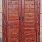 Antique Vintage Old Reclaimed Salvaged Country Farmhouse Rustic Primitive Solid Cedar Wood Wooden Armoire Wardrobe Cabinet Closet Clothes