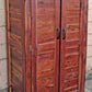 Antique Vintage Old Reclaimed Salvaged Country Farmhouse Rustic Primitive Solid Cedar Wood Wooden Armoire Wardrobe Cabinet Closet Clothes