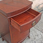 Pair of Antique Vintage Old Salvaged Reclaimed Chippendale Federal Colonial Solid Mahogany Wood Wooden Cabinet End Side Accent Table Nightstand