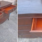 Antique Vintage Old Reclaimed Salvaged Federal Chippendale Colonial Solid Mahogany Birch Wood Wooden Cabinet Dresser Chest of Drawers Vanity Mirror
