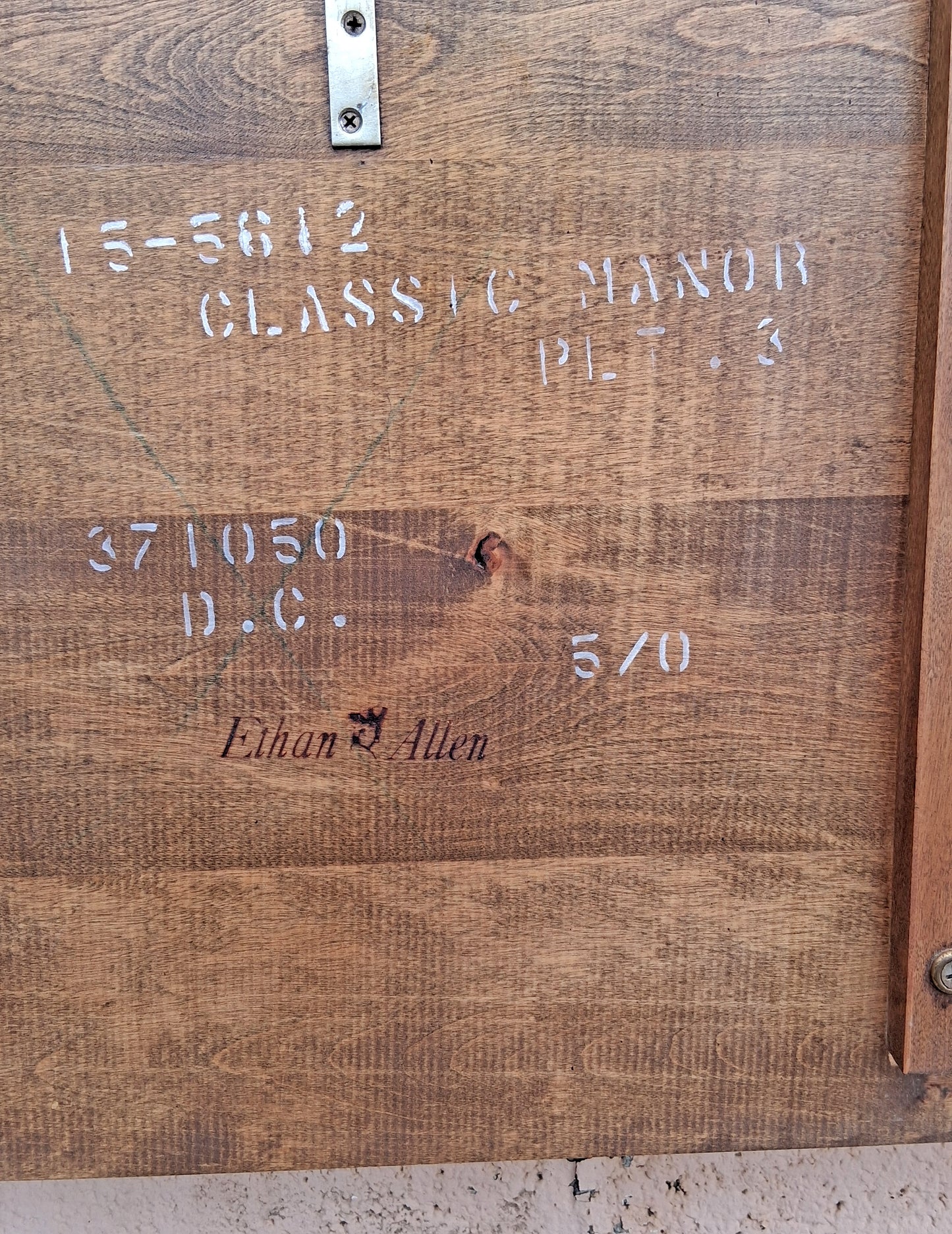 Vintage Antique Old Reclaimed Salvaged Ethan Allen Colonial Style SOLID Birch Wood Wooden Full Sized Poster Spool Bed Frame Head Foot Board